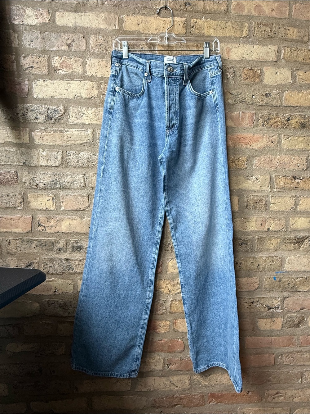 Citizens Of Humanity Annina Light Blue Wide-Leg Jean in colour Muese - Picture 2 of 8